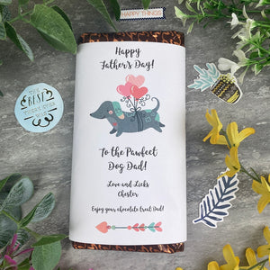 Pawfect Dog Dad Father's Day Chocolate Bar