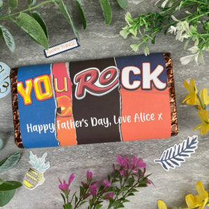 Personalised Chocolate Bar 'You Rock'-The Persnickety Co