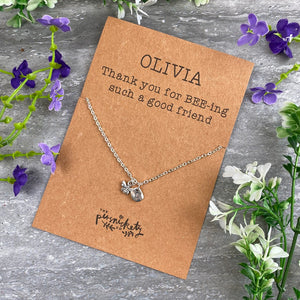 Friend Bee Necklace-7-The Persnickety Co