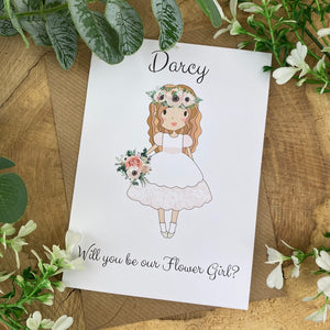 Wedding Card - Will You Be Our Flower Girl?-3-The Persnickety Co