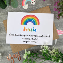 Load image into Gallery viewer, Good Luck In Your New Class Rainbow Card-6-The Persnickety Co
