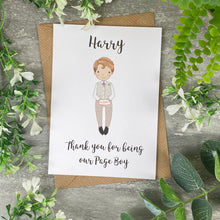 Load image into Gallery viewer, Thank You For Being Our Pageboy Card-The Persnickety Co

