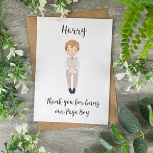 Thank You For Being Our Pageboy Card-The Persnickety Co