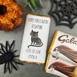 Cat Happy Halloween - Personalised Chocolate Bar-The Persnickety Co