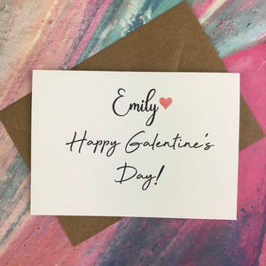 Personalised Happy Galentine's Day Card-2-The Persnickety Co