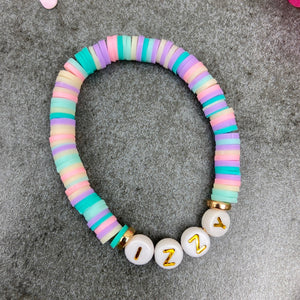 Rainbow Personalised Name Bracelet