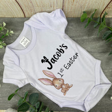 Load image into Gallery viewer, Cute Bunny 1st Easter Bib and Vest
