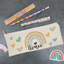 Load image into Gallery viewer, Personalised Boho Rainbow Pencil Case
