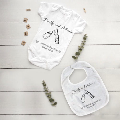 Drinking Buddies Father's day Bib and Vest-The Persnickety Co