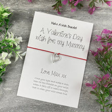 Load image into Gallery viewer, A Valentine&#39;s Wish For My Mummy - Wish Bracelet-The Persnickety Co
