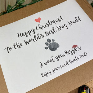 Happy Christmas Worlds Best Dog Mum/Dad Sweet Box-4-The Persnickety Co