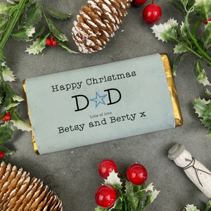 Merry Christmas Daddy Chocolate Bar