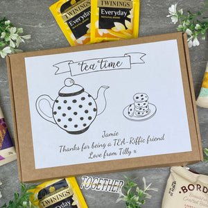 Tea-Riffic Friend Personalised Tea and Biscuit Box-7-The Persnickety Co
