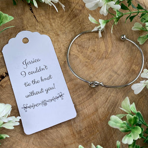 I Couldn't Tie The Knot Without You Knot Bangle-7-The Persnickety Co