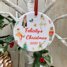 Load image into Gallery viewer, Nutcracker Babies 1st Christmas Hanging Decoration
