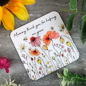 Mummy Coaster, Thank You For Helping me Grow-The Persnickety Co