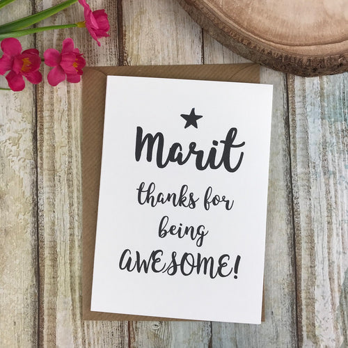 Thanks For Being Awesome Card-The Persnickety Co