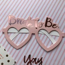 Load image into Gallery viewer, Bride To Be Heart Shaped Glasses-5-The Persnickety Co
