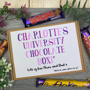 Personalised University Chocolate Box - Purple