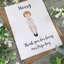 Load image into Gallery viewer, Thank You For Being Our Pageboy Card-4-The Persnickety Co
