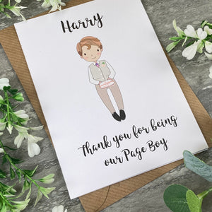 Thank You For Being Our Pageboy Card-4-The Persnickety Co