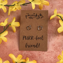 Load image into Gallery viewer, 925 PURR-fect Friend Sterling Silver Earrings-4-The Persnickety Co
