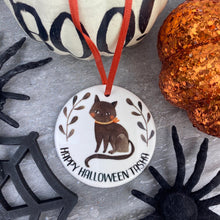 Load image into Gallery viewer, Black Cat Halloween Hanging Decoration
