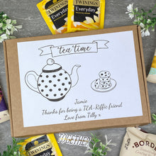 Load image into Gallery viewer, Tea-Riffic Friend Personalised Tea and Biscuit Box-6-The Persnickety Co
