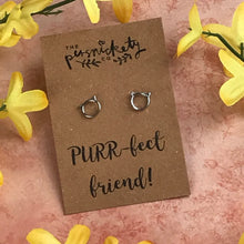 Load image into Gallery viewer, 925 PURR-fect Friend Sterling Silver Earrings-The Persnickety Co
