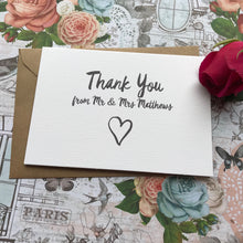 Load image into Gallery viewer, Thank You Wedding Card-8-The Persnickety Co
