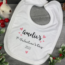 Load image into Gallery viewer, 1st Valentine&#39;s Personalised Bib
