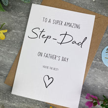 Load image into Gallery viewer, Super Amazing Step-Dad Father&#39;s Day Card-The Persnickety Co
