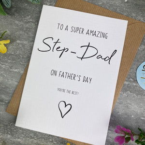Super Amazing Step-Dad Father's Day Card-The Persnickety Co