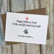 Load image into Gallery viewer, Happy Father&#39;s Day Best Dog Dad Personalised Card-6-The Persnickety Co
