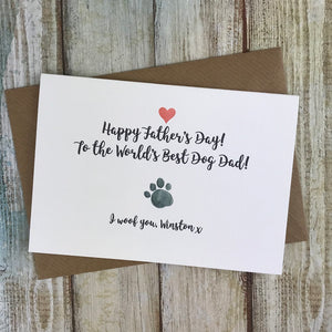 Happy Father's Day Best Dog Dad Personalised Card-6-The Persnickety Co