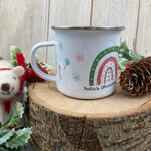 Christmas Rainbow Personalised Mug