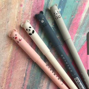 Cute Big Earr Animal Gel Pen - Pig/Panda/Bear/Mouse-The Persnickety Co