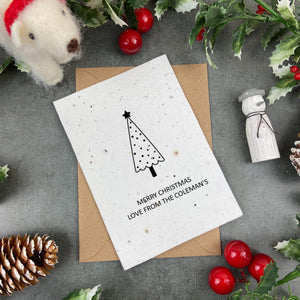 Christmas Tree Plantable Seed Card