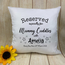 Load image into Gallery viewer, Reserved Cuddles - Personalised Mother&#39;s Day Cushion
