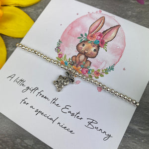 A Special Niece Easter Bunny Beaded Bracelet