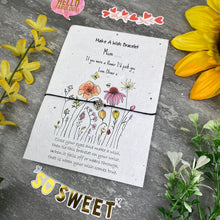 Load image into Gallery viewer, Mum If You Were A Flower Wish Bracelet On Plantable Seed Card-6-The Persnickety Co
