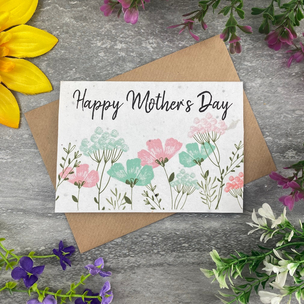 mother's day card with flower seeds Mother's Day Plantable Seed Card – The Persnickety Co