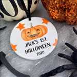 Load image into Gallery viewer, Personalised 1st Halloween Hanging Decoration-3-The Persnickety Co
