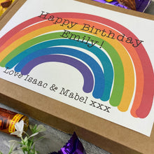 Load image into Gallery viewer, Rainbow Happy Birthday Personalised Chocolate Box-8-The Persnickety Co
