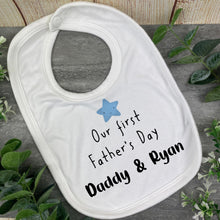Load image into Gallery viewer, Star First Father&#39;s Day Bib and Vest
