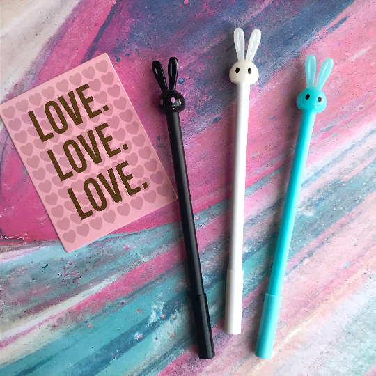 Cute Bunny Pen Unique Stationery The Persnickety Co – The