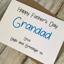 Load image into Gallery viewer, Happy Fathers Day Grandad - Personalised Card-3-The Persnickety Co
