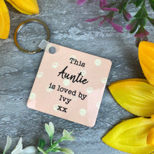 Load image into Gallery viewer, This Auntie Is Loved By Photo Keyring
