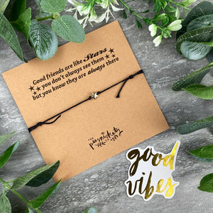 Star Anklet - Good Friends Are Like Stars-The Persnickety Co