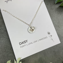 Load image into Gallery viewer, Birth Flower and Birthstone Necklace
